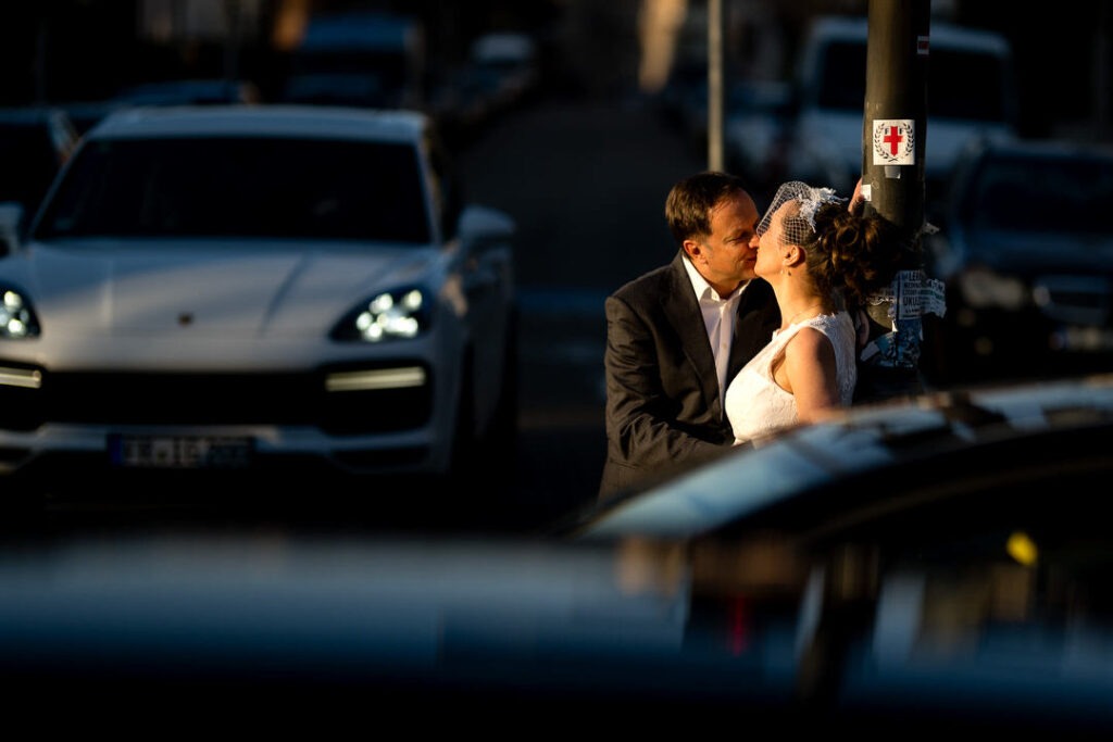 Engagementshooting im Brautkleid? Warum nicht? In Freiburg im Breisgau
