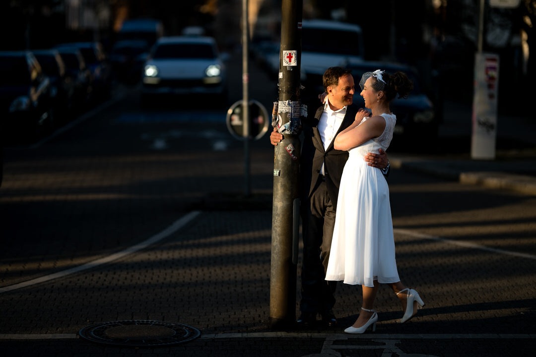 Engagementshooting im Brautkleid? Warum nicht? In Freiburg im Breisgau